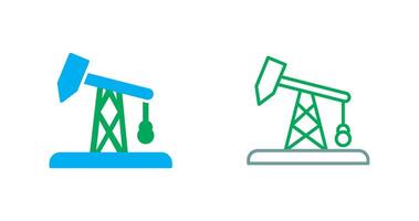 Pumpjack icône conception vecteur