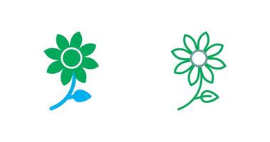 conception d'icône de fleur vecteur