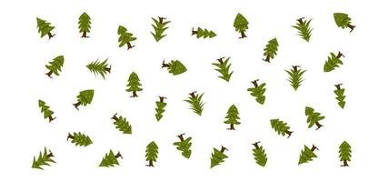 motif vectoriel d'arbre de noël vert, adapté au papier d'emballage de fond et de cadeau