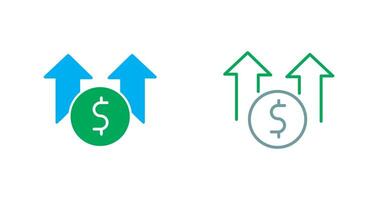 conception d'icône de revenu vecteur