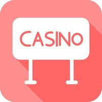 casino signe icône vecteur