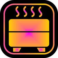 conception d'icône de chauffage par convection vecteur