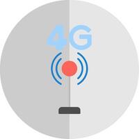 4g plat échelle icône vecteur