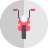 moto plat échelle icône vecteur