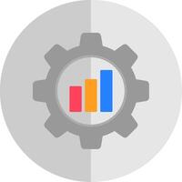 productivité plat échelle icône vecteur