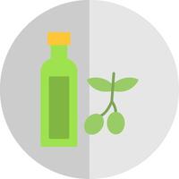 olive pétrole plat échelle icône vecteur