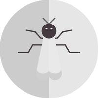 insecte plat échelle icône vecteur