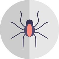 araignée plat échelle icône vecteur