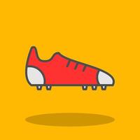 Football bottes rempli ombre icône vecteur