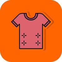 chemise rempli Orange Contexte icône vecteur