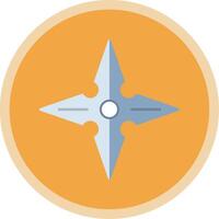 shuriken plat multi cercle icône vecteur