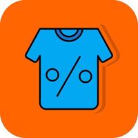 T-shirt rempli Orange Contexte icône vecteur