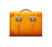 Emblème de valise de voyage vecteur