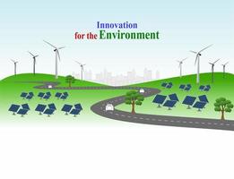 système de production d'électricité énergie propre renouvelable de la nature, telle que l'énergie éolienne, solaire, hydraulique, peut être utilisée pour produire de l'électricité. modèle vectoriel chronologie infographique des opérations commerciales avec des drapeaux