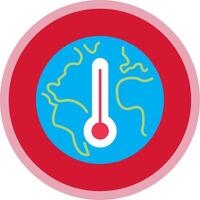 climat changement plat multi cercle icône vecteur