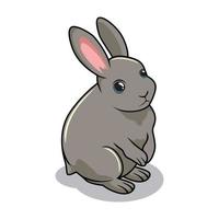 lapin, dessin animé, lapin, illustration, isolé vecteur