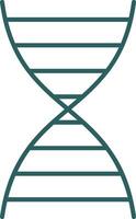 ADN ligne pente rond coin icône vecteur
