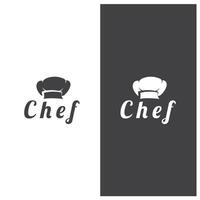 chef logo chef chapeau cuisine et restauration logo vektor conception vecteur