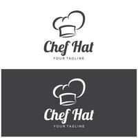 chef logo chef chapeau cuisine et restauration logo vektor conception vecteur