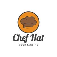 chef logo chef chapeau cuisine et restauration logo vektor conception vecteur