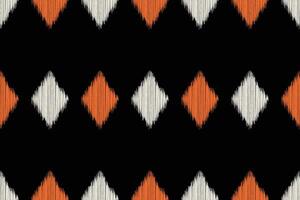 traditionnel ethnique ikat motif en tissu Contexte modèle géométrique .africain ikat broderie ethnique Oriental modèle noir Contexte fond d'écran. résumé, illustration.texture, cadre, décoration. vecteur