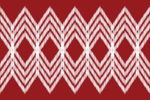 traditionnel ethnique ikat motif en tissu modèle géométrique style.africain ikat broderie ethnique Oriental modèle rouge Contexte fond d'écran. résumé, illustration.texture, cadre, décoration. vecteur