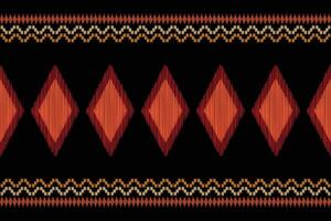 traditionnel ethnique ikat motif en tissu Contexte modèle géométrique .africain ikat broderie ethnique Oriental modèle noir Contexte fond d'écran. résumé, illustration.texture, cadre, décoration. vecteur