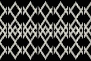 traditionnel ethnique ikat motif en tissu Contexte modèle géométrique .africain ikat broderie ethnique Oriental modèle noir Contexte fond d'écran. résumé, illustration.texture, cadre, décoration. vecteur