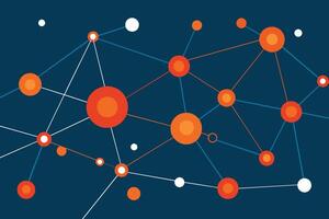 abstrait Contexte avec de liaison points et lignes. La technologie graphique conception et réseau lien vecteur