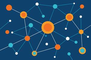 abstrait Contexte avec de liaison points et lignes. La technologie graphique conception et réseau lien vecteur