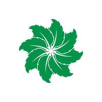 menthe feuille logo modèle symbole conception vecteur