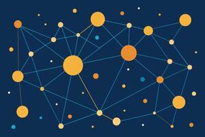abstrait Contexte avec de liaison points et lignes. La technologie graphique conception et réseau lien vecteur