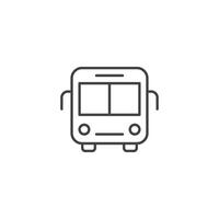 autobus icône dans plat style. autobus illustration sur isolé Contexte. transport signe affaires concept. vecteur