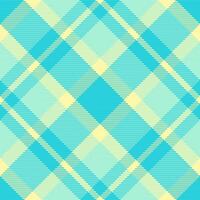 aqua vérifier tartan arrière-plan, azul sans couture plaid textile. irlandais en tissu modèle texture dans cyan et lumière couleurs. vecteur