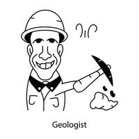 branché géologue concepts vecteur