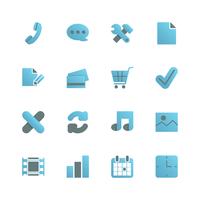 Ecommerce iconset pour la conception web vecteur