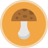 champignon plat multi cercle icône vecteur
