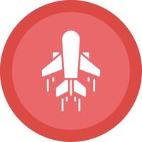 air transport glyphe multi cercle icône vecteur