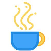 fumée café tasse icône boisson tasse à thé vecteur