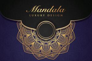 luxueux mandala Contexte et bannière conception, adapté pour conception modèles pour salutation cartes vecteur