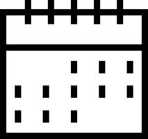 calendrier icône pour programme rappel symbole image sur le blanc Contexte vecteur