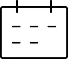 calendrier icône pour programme rappel symbole image sur le blanc Contexte vecteur