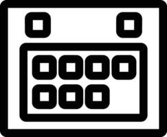 calendrier icône pour programme rappel symbole image sur le blanc Contexte vecteur