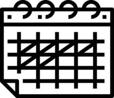 calendrier icône pour programme rappel symbole image sur le blanc Contexte vecteur