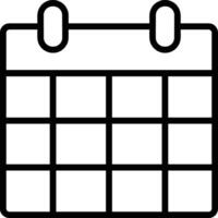 calendrier icône pour programme rappel symbole image sur le blanc Contexte vecteur