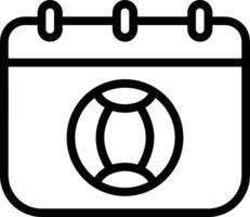 calendrier icône pour programme rappel symbole image sur le blanc Contexte vecteur