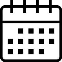 calendrier icône pour programme rappel symbole image sur le blanc Contexte vecteur