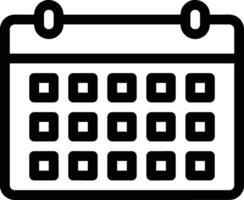 calendrier icône pour programme rappel symbole image sur le blanc Contexte vecteur