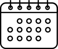 calendrier icône pour programme rappel symbole image sur le blanc Contexte vecteur