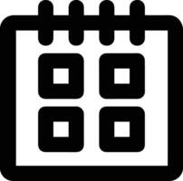 calendrier icône pour programme rappel symbole image sur le blanc Contexte vecteur